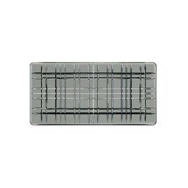 Блюдо SQUARE, прямоугольное, размер: 28 см, материал: хрусталь, цвет: серый, 101452, NACHTMANN, Германия