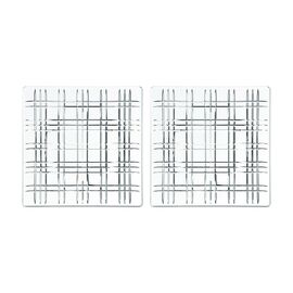 Набор из 2-х блюд SQUARE, квадратное, размер: 21 см, материал: хрусталь, 101045, NACHTMANN, Германия