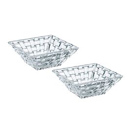 Набор из 2-х салатников BOSSA NOVA, квадратные, размер: 12 х 12 см, материал: бессвинцовый хрусталь, 89694, NACHTMANN, Германия