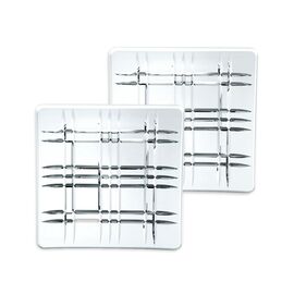 Набор из 2-х блюд SQUARE, размер: 14 х 14 см, материал: бессвинцовый хрусталь, 101909, NACHTMANN, Германия