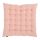 Подушка стеганая на стул из умягченного льна розово-пудрового цвета из коллекции Essential, 40х40 см, Tkano