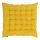 Подушка на стул из стираного льна горчичного цвета из коллекции Essential, 40х40x4 см, Tkano