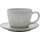 Чашка для чая 350 мл и блюдце,светло-серый, серия Sandy Grey, Home chef