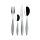 Набор столовых приборов Feeling, серые, 24 пред., Guzzini