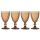 Набор из 4-х бокалов для вина, 400 мл, цвет янтарный, Dubai, WD Lifestyle