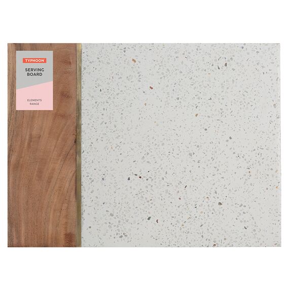 Доска сервировочная из камня и акации Elements 40х30 см, TYPHOON, изображение 2