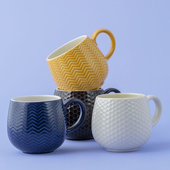 Кружка Embossed, 350 мл, синяя, Mason Cash, изображение 3