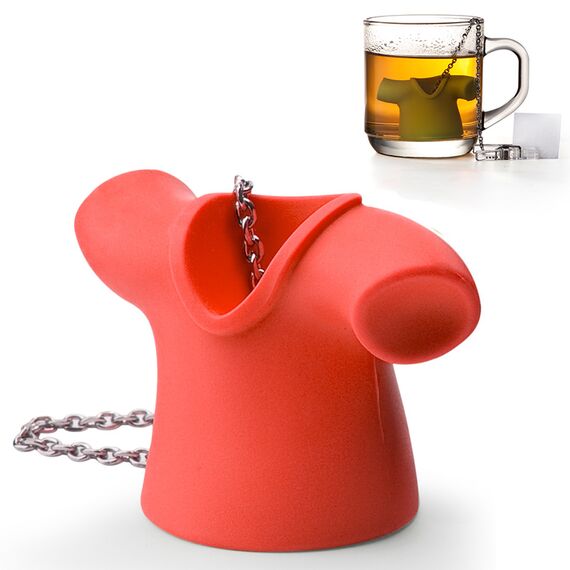 Заварочная ёмкость для чая Tea Shirt красная, Qualy