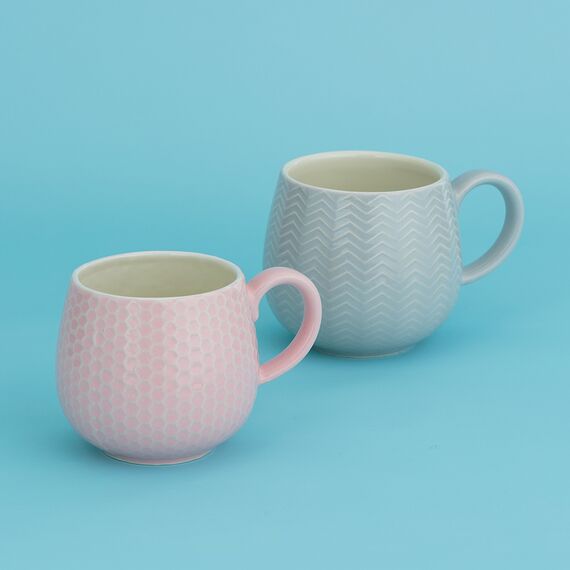 Кружка Embossed, 350 мл, розовая, Mason Cash, изображение 3