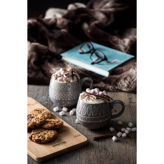 Кружка Impressions Leaf, 350 мл, серая, Mason Cash, изображение 2