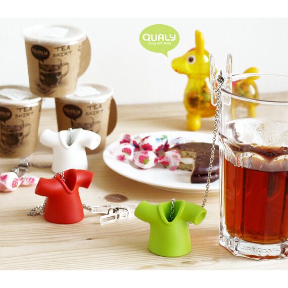 Заварочная ёмкость для чая Tea Shirt красная, Qualy, изображение 5