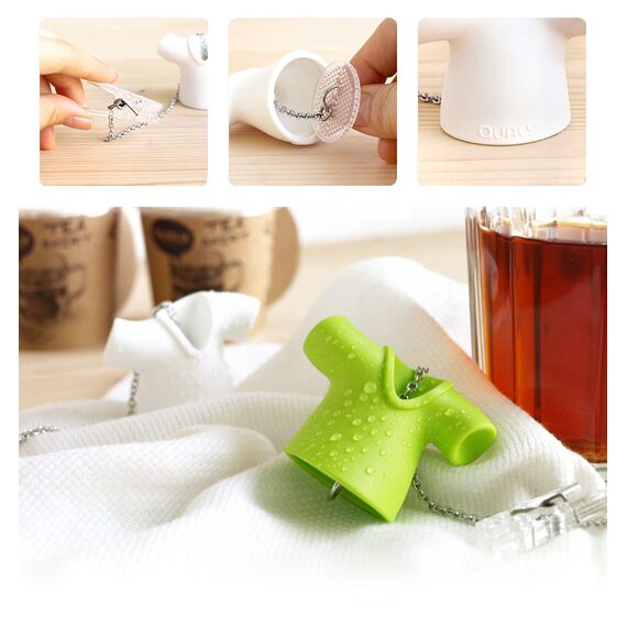 Заварочная ёмкость для чая Tea Shirt красная, Qualy, изображение 4