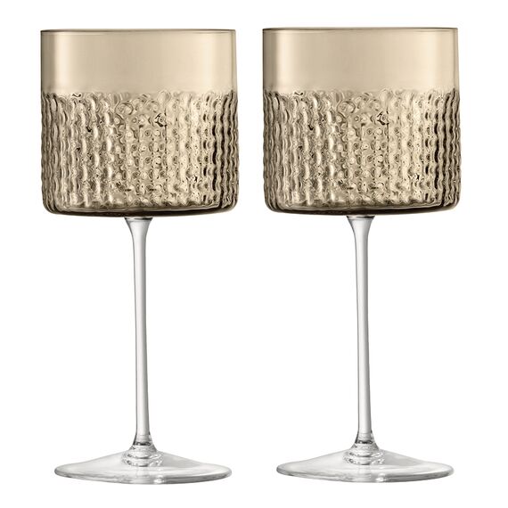 Набор бокалов для вина Wicker, 320 мл, коричневый, 2 шт., LSA International