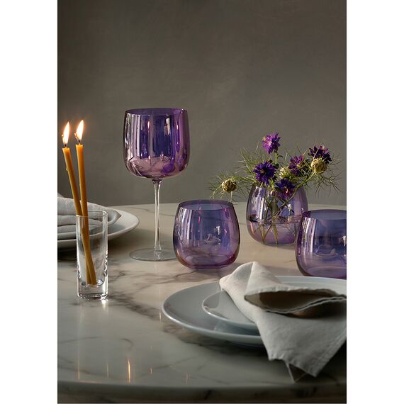 Набор бокалов для вина Aurora, 450 мл, фиолетовый, 4 шт., LSA International, изображение 4