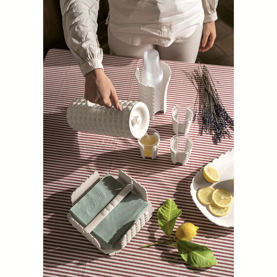 Кувшин с колбой для льда Tiffany, 1,75 л, акрил, молочно-белый, Guzzini, изображение 3