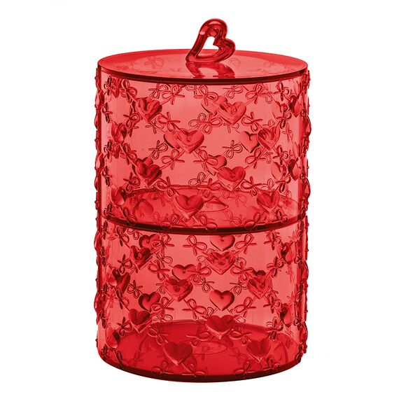 Набор конфетниц Love, акрил, красный, 2 шт., Guzzini