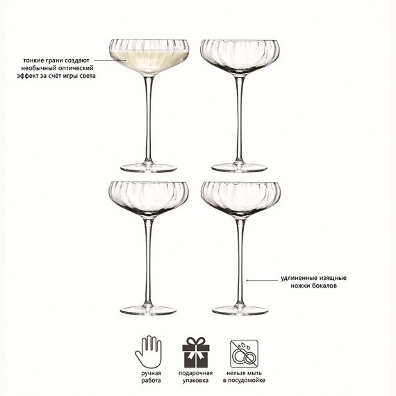 Набор креманок Aurelia, 300 мл, 4 шт., LSA International, изображение 5