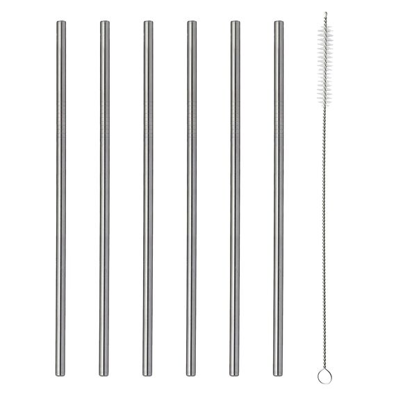 Набор из 6 соломинок из нержавеющей стали Barware, Viners