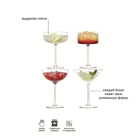 Набор креманок LuLu, 200-310 мл, 4 шт., LSA International, изображение 10