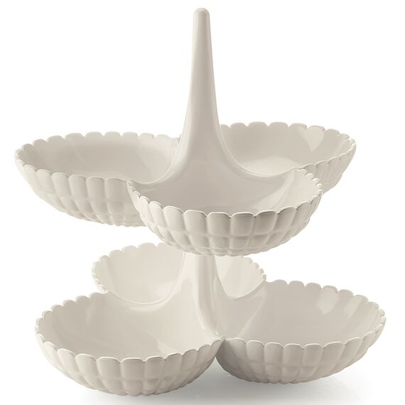 Набор менажниц Tiffany, молочно-белый, Guzzini