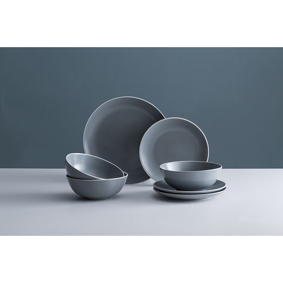 Набор обеденной посуды Classic, серый, 12 пред., Mason Cash, изображение 4