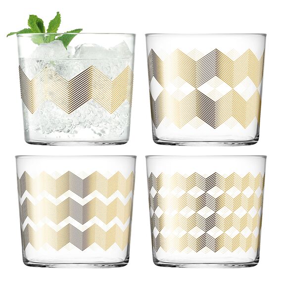 Набор стаканов Signature, Chevron, 310 мл, 4 шт., LSA International
