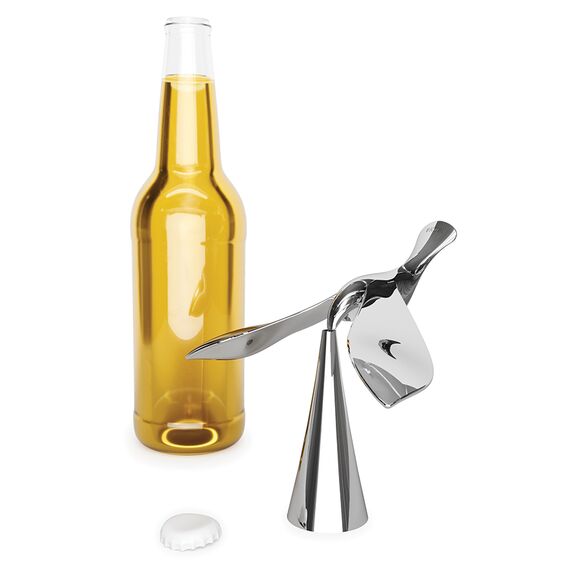 Открывалка для бутылок на подставке Tipsy, хром, Umbra, изображение 6