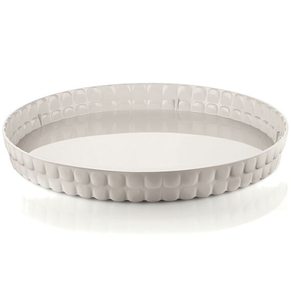 Поднос Tiffany, ?35,6 см, акрил, молочно-белый, Guzzini