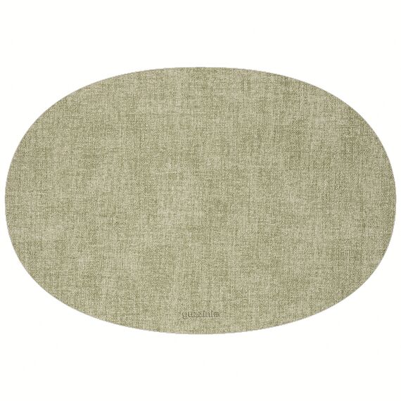 Салфетка подстановочная овальная двухсторонняя Fabric, мятная, Guzzini