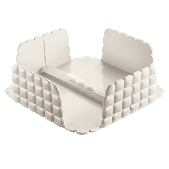 Подставка для салфеток квадратная, Tiffany, молочно-белая, Guzzini