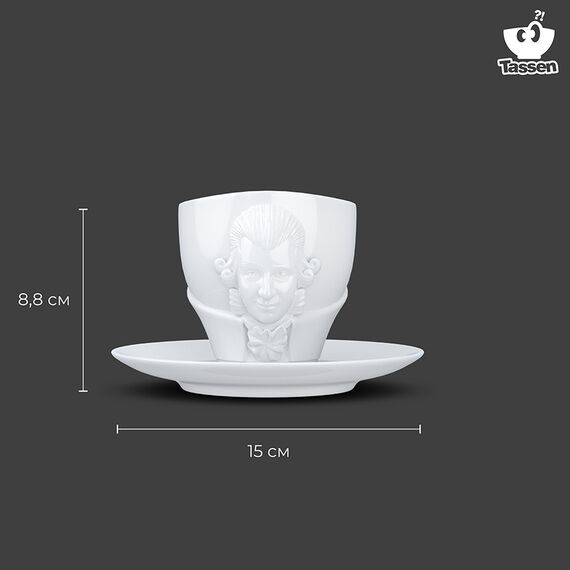 Чайная пара Talent Wolfgang Amadeus Mozart, 260 мл, белая, Tassen, изображение 20