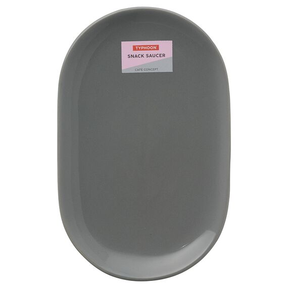 Тарелка сервировочная Cafe Concept 19,6х12,5 см темно-серая, TYPHOON, изображение 7