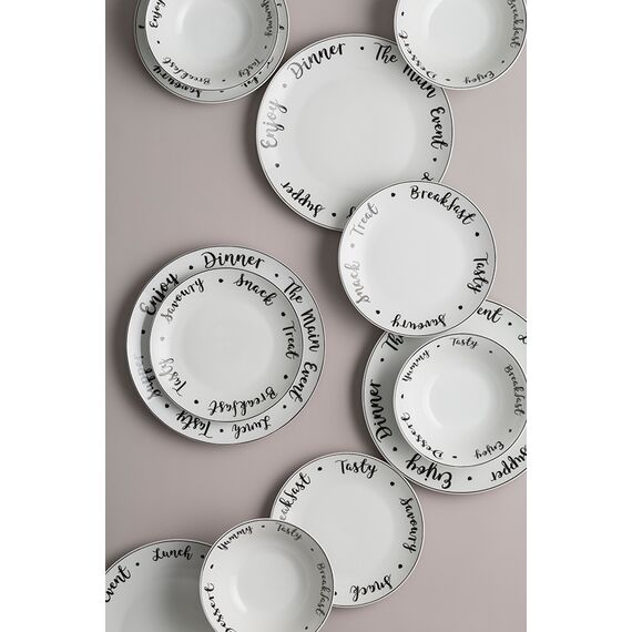 Тарелка обеденная Carnaby Script D 26,5 см, Price&Kensington, изображение 4