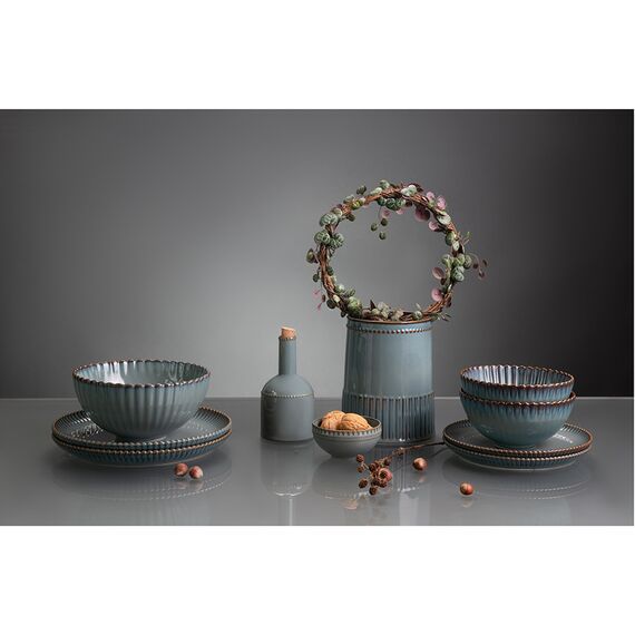 Набор из двух тарелок темно-серого цвета из коллекции Kitchen Spirit, 21 см, Tkano, изображение 2