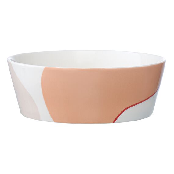 Набор из двух салатников бежевого цвета с авторским принтом из коллекции Freak Fruit, 16см, Tkano, изображение 4