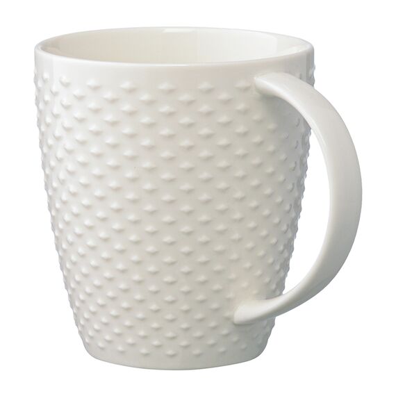 Кружка белого цвета с фактурным рисунком из коллекции Essential, 350мл, Tkano, изображение 4