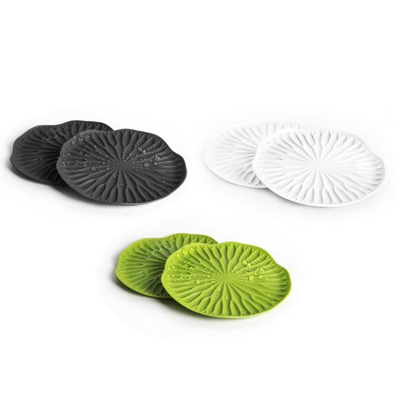 Подставки под бокалы 2 шт Lotus зеленый, Qualy, изображение 6