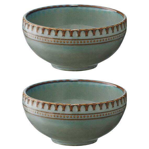 Набор из двух пиал темно-серого цвета из коллекции Kitchen Spirit, 200 мл, Tkano