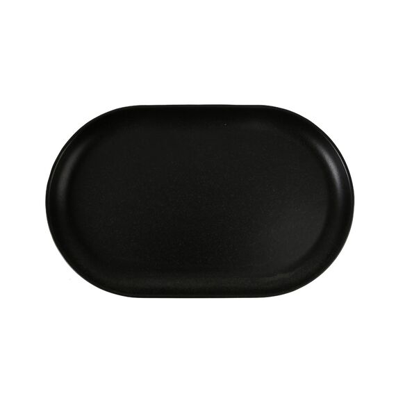 Блюдо овальное 32х20 см фарфор цвет черный Seasons, Porland