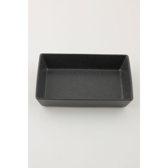 Блюдо прямоугольное 16х10 см h 4 см фарфор цвет черный Seasons, Porland