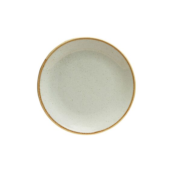 Тарелка 18 см безбортовая фарфор цвет серый Seasons, Porland