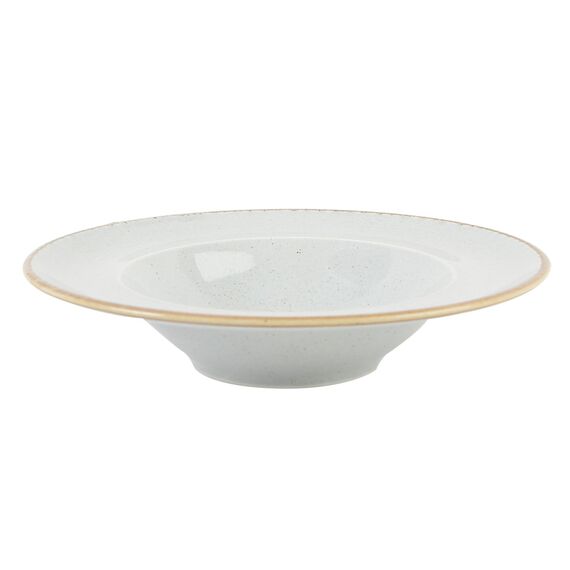 Тарелка глубокая 30 см с полями фарфор цвет серый Seasons, Porland