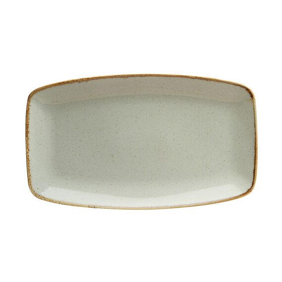 Тарелка прямоугольная 31*18 см фарфор цвет серый Seasons, Porland