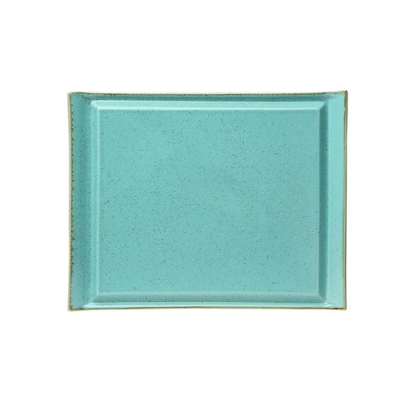 Блюдо для стейка 32х26 см фарфор цвет бирюзовый Seasons, Porland