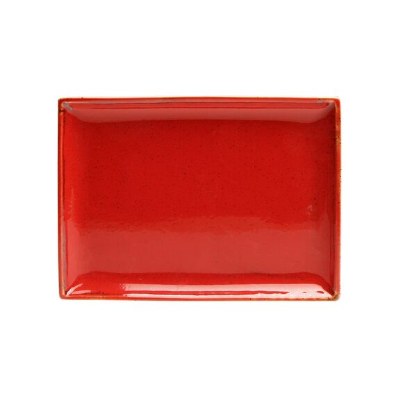 Блюдо прямоугольное 18х13 см фарфор цвет красный Seasons, Porland