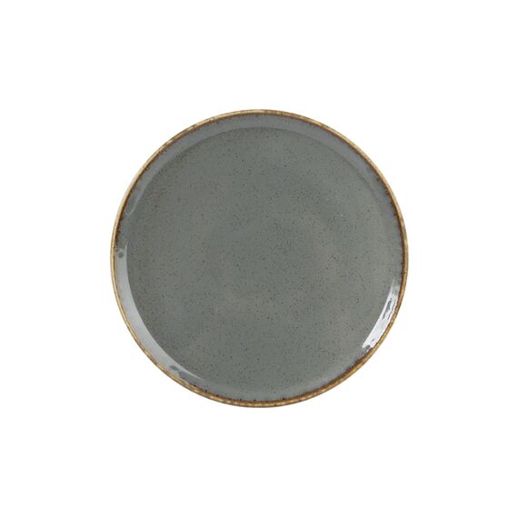 Тарелка для пиццы 20 см фарфор цвет темно-серый Seasons, Porland