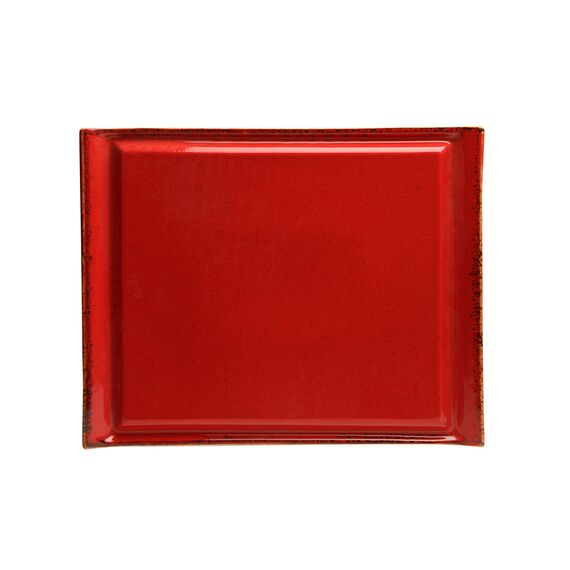 Блюдо для стейка 32х26 см фарфор цвет красный Seasons, Porland