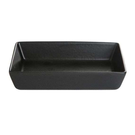 Блюдо прямоугольное 13,7х8,5 см h 3 см фарфор цвет черный Seasons, Porland