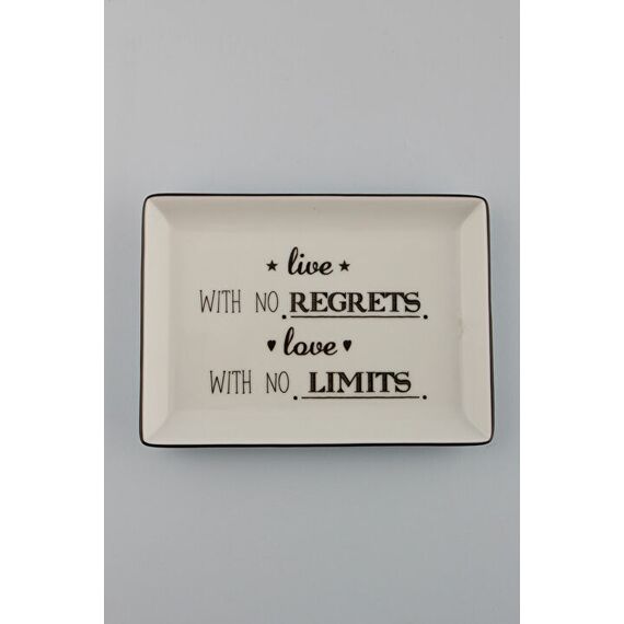 BE HAPPY Блюдо прямоугольное 18х13 см, Porland