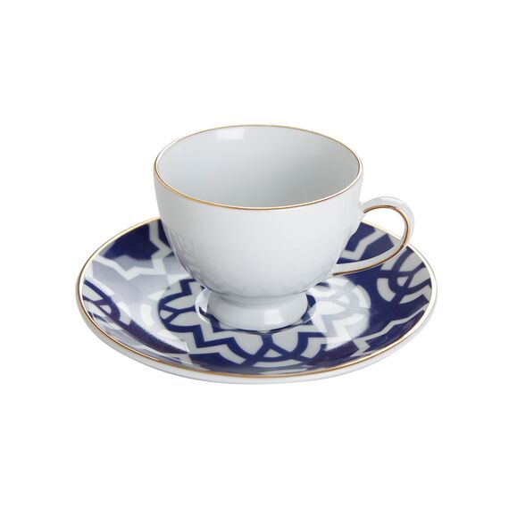 MOROCCO DS.7 Кофейная пара 80 мл (чашка с ручкой, блюдце), Porland